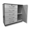 Cômoda Vane 012 Branco 5 Gavetas 1 Porta Larg. 0.92m - JL Móveis - Imagem 3