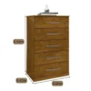 Cômoda 5 Gavetas Vane 013 Larg. 0.60m Cinamomo JL Móveis. - Imagem 2