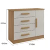 Cômoda Firenze Cinamomo/Off 4 Gavetas e Sapateira Larg. 1.10m - D Doro - Imagem 2