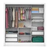 Guarda-roupa Dubai Branco 3 Portas C/ 1 Espelho Larg. 1.79m - Carioca - Imagem 2
