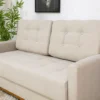Sofá 3 lugares Living Áustria Linho Bege A57 Larg. 1.70m - Imagem 3
