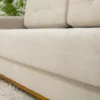 Sofá 3 lugares Living Áustria Linho Bege A57 Larg. 1.70m - Imagem 4