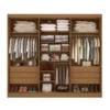Guarda-roupa Casal Da Vinci Plus Cinamomo 6 Portas 6 Gavetas 100% MDF Larg. 2.75m - D Doro - Imagem 2