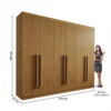Guarda-roupa Casal Da Vinci Plus Cinamomo 6 Portas 6 Gavetas 100% MDF Larg. 2.75m - D Doro - Imagem 3