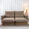 Sofá Retrátil Reclinável Ibis 2.30m Veludo Cappucino 828 - D33 e Molas Ensacadas - Imagem 3