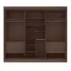 Guarda-roupa Casal Da Vinci Plus Castanho 6 Portas 6 Gavetas 100% MDF Larg. 2.75m - D Doro - Imagem 2