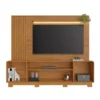 Home Apego Larg. 2.00m Cinamomo/Off C/ Luminária LED e Detalhe Ripado TV até 65" - JCM - Imagem 2