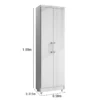 Armário Multiuso Anna Branco Larg. 50cm - Rud Rack - Imagem 3