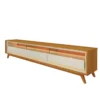 Rack Requinte Larg. 2.12m Naturale/off C/ Led 100% MDF para TV até 75" - Gelius - Imagem 2