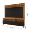 Home NT 1340 Larg. 1.83m Freijó/Preto Ripado para TV até 65" - Notável - Imagem 2
