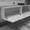 Home Suspenso Los Angeles Larg. 1.60m Cinamomo/Off para TV até 60" - Valdemóveis - Imagem 2