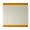 Painel Magnífico 220 Larg. 2.18m Nature/Off C/LED e Detalhe Ripado para TV até 70" - Gelius - Imagem 3