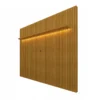 Painel Nobre Larg. 1.85m Naturale Ripado C/ Led 100% MDF TV até 75" - Gelius - Imagem 3