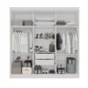 Roupeiro Recife Branco 6 Portas Larg. 1.80m - Sallêto - Imagem 2