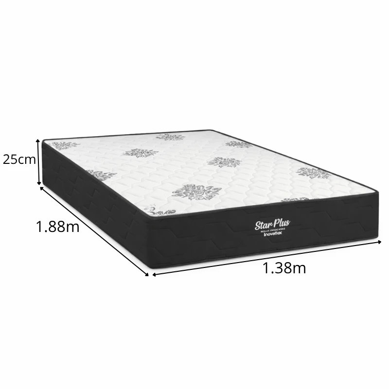 Colchão Casal Star Plus 138x188x25 Molas Ensacadas Pocket - Inovaflex - Imagem 4