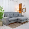 Sofá Retrátil Reclinável Ruah 2.50m Linho Cinza 2016 - Molas Ensacadas - Imagem 4