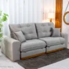 Sofá Retrátil Reclinável Ruah 2.50m Veludo Avelã 4052 - Molas Ensacadas - Imagem 3