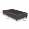 Box Solteiro Korino Marrom 88x188x37 - Ortobel - Imagem 3