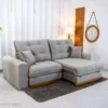 Sofá Retrátil Reclinável Ruah 2.50m Veludo Avelã 4052 - Molas Ensacadas - Imagem 4