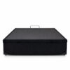 Base Box Baú Casal Prime Confort Sued Preto Blindado 138x188x45 - Issacar - Imagem 3