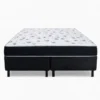 Colchão Queen Santé 100% Espuma D33 Nosso Sonho + Box Queen Sued Preto Ortobel - Imagem 2