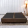 Box Queen Bipartida 158x198x37 Sued Marrom - Ortobel - Imagem 2