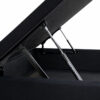 Base Box Baú Casal Prime Confort Sued Preto Blindado 138x188x45 - Issacar - Imagem 4