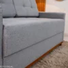 Sofá 3 lugares Living Áustria Linho Cinza A59 Larg. 1.70m - Imagem 4