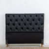 Cabeceira Queen Vitória Korino Preto Larg. 1.60m - Imagem 3