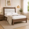 Cama Casal Esmeralda Plus Larg. 1.50m Castanho/Off - D Doro - Imagem 2