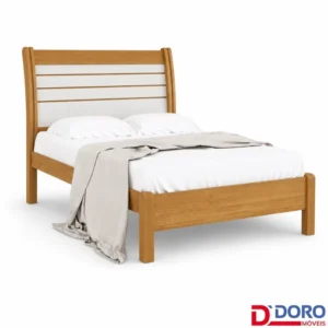Cama Casal Esmeralda Plus Larg. 1.50m Cinamomo/Off - D Doro