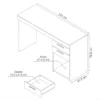 Mesa Office NT 51015 Branco - Imagem 3