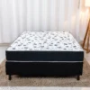 Colchão Casal Santé 100% Espuma D33 Alt. 20 Nosso Sonho + Box Casal Sued Preto Ortobel - 138x188x57 | Suporta até 240kg - Imagem 4