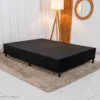 Colchão Casal Airtech 150 Ortopillow Ortopédico D45 Ortobom + Box Casal Sued Preto Ortobel - 138x188x65 | Suporta até 200kg - Imagem 4