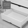 Cama Auxiliar Solteiro 2 Gavetas Ypê 93x188x33 - D Doro - Imagem 2