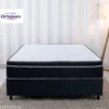 Colchão Casal Airtech 150 Ortopillow Ortopédico EPS Ortobom + Box Casal Sued Preto Nosso Sonho - 138x188x65 | Suporta até 240kg - Imagem 2