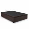 Colchão Casal Supreme Molas Ensacadas - Bianchi Colchões + Box Baú Casal Prime Confort Sued Marrom Blindado - Issacar 138x188x70 | Suporta até 240kg - Imagem 2