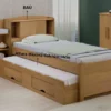 Cama Solteiro Milênio + Cama Auxiliar Solteiro 2 Gavetas Cinamamo D Doro - Imagem 2