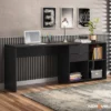 Mesa Office NT 2060 Larg. 2.00m Preto 2 Gavetas Notável - Imagem 2