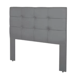 Cabeceira Queen 1.60 Eslovênia Veludo Cinza