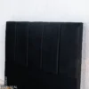 Cabeceira Casal Roma Veludo Preto Larg. 1.40m - Imagem 2
