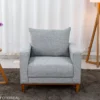 Poltrona Runa Linho Cinza - Imagem 3