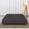 Base Box Queen Bipartido Universal Marrom Bordado 158x198x40 - Gazin - Imagem 2