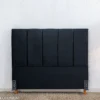 Cabeceira Casal Roma Veludo Preto Larg. 1.40m - Imagem 3