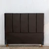 Cabeceira Casal Roma Veludo Marrom Larg. 1.40m - Imagem 3