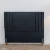 Cabeceira Casal Portinari Veludo Preto Larg. 1.40m - Imagem 3