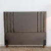 Cabeceira Casal Portinari Veludo Cinza Larg. 1.40m - Imagem 3