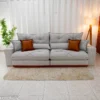Sofá Retrátil Reclinável Gran Bello 2.90m Linho Cinza 31 - Molas Ensacadas - Imagem 3