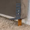 Cabeceira Casal Portinari Veludo Cinza Larg. 1.40m - Imagem 4