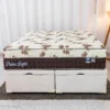Box Baú Queen Prime Confort Korino Linho Palha Blindado - Issacar + Colchão Queen Prime Light Marrom 158x198x75 Molas Ensacadas Orthoprime - Imagem 4